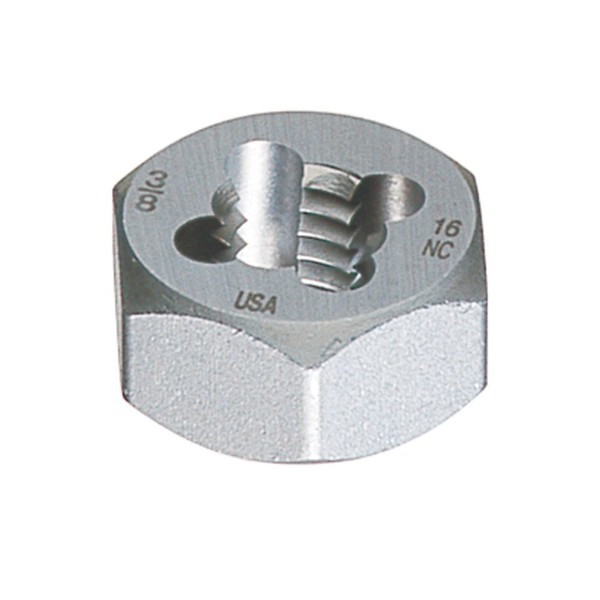 3/8 - 24 Hexagon Rethreading Die - USA (2 Pcs.)