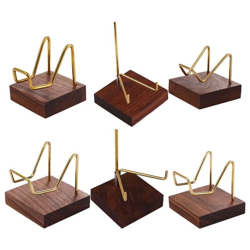 Vctitil Wooden Plate Stands For Display, Plate Holder Display Stand,
