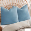 PHF 100% Cotton Waffle Weave Throw Pillow Cover, 22" x