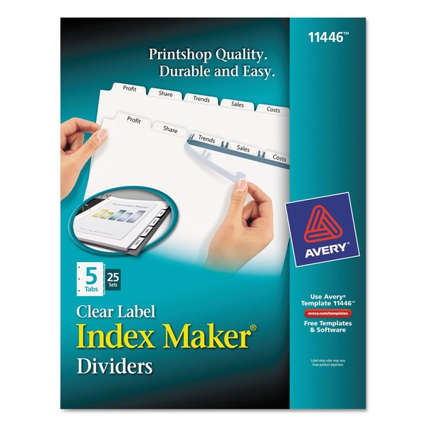 Avery Laser Index Maker 5 Tab
