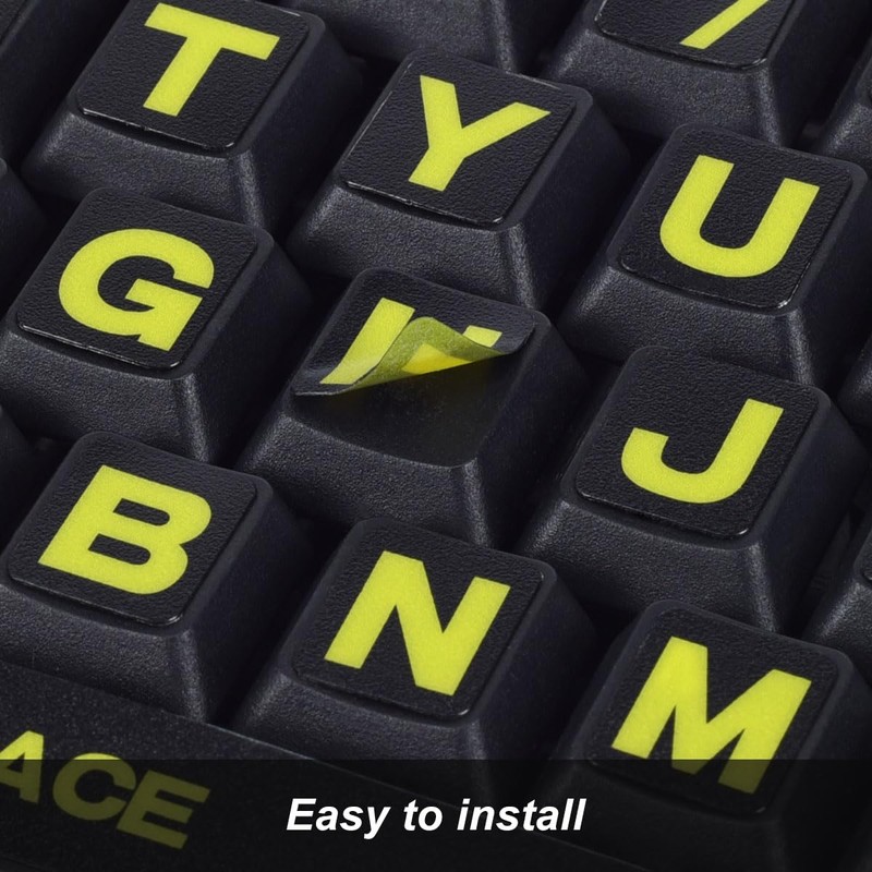 Universal English Large Lettering Keyboard Stickers for PC Computer Laptop