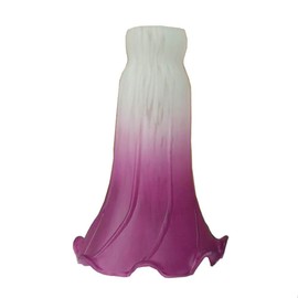 MIXDOM Tulip Glass Lamp Shades Lily Lamp Replacement Shades Tiffany Style Flower Lampshade Replacement for Table Lamps Floor Lamp-1.5" Fitter X 4.5" Wide X 6" High