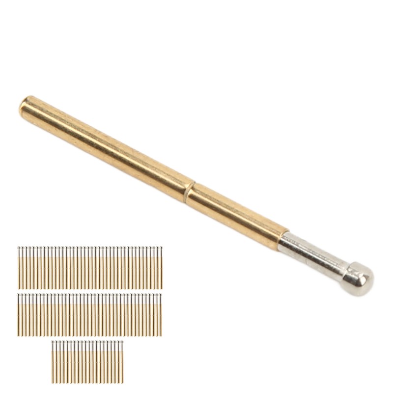 100 Pcs Probe Pins Big Round Head Type P125‑D Electronic