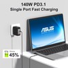 King Ma 140W GaN Laptop Charger, PD 3.1 Fast Wall