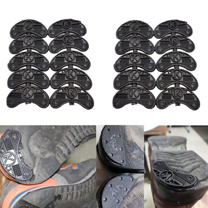 40 pcs Heel Plates Shoe Heel Taps Rubber Tips Sole
