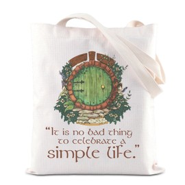 Lord Ring Merch Ring Inspire Tote Bag Lord Ring Movie Handbag Lord Ring Movie Fan Gift Hobbit Lover Gift (Simple Life CA)