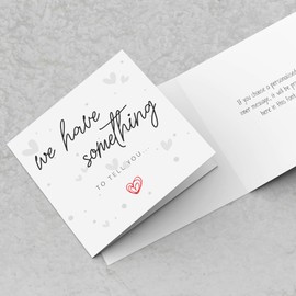 We have something to tell you… Pregnancy Announcement Card | Cute Expecting Baby Pregnant We're having a