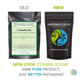 Prescribed For Life Ascorbic Acid (L) - Pure USP Grade Vitamin C - Crystalline Powder 40-80 Mesh, 5 kg