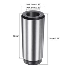sourcing map MT4 to MT2 Morse Taper Adapter Reducing Drill Sleeve Morse Taper Center Sleeve for Lathe Milling