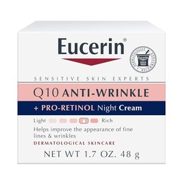 Eucerin, Crema antiarrugas de noche con CoQ10 y pro retinol, 48 g, 1.7 fluid ounces