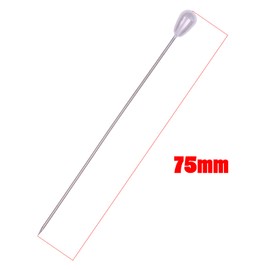 Shapenty Teardrop Pearl Head Straight Pins Corsage Boutonniere Pins for Sewing Dressmaker Wedding Flower Bridal Bouquet Wreath Jewelry Making Decoration Crafting, 120PCS (75mm)