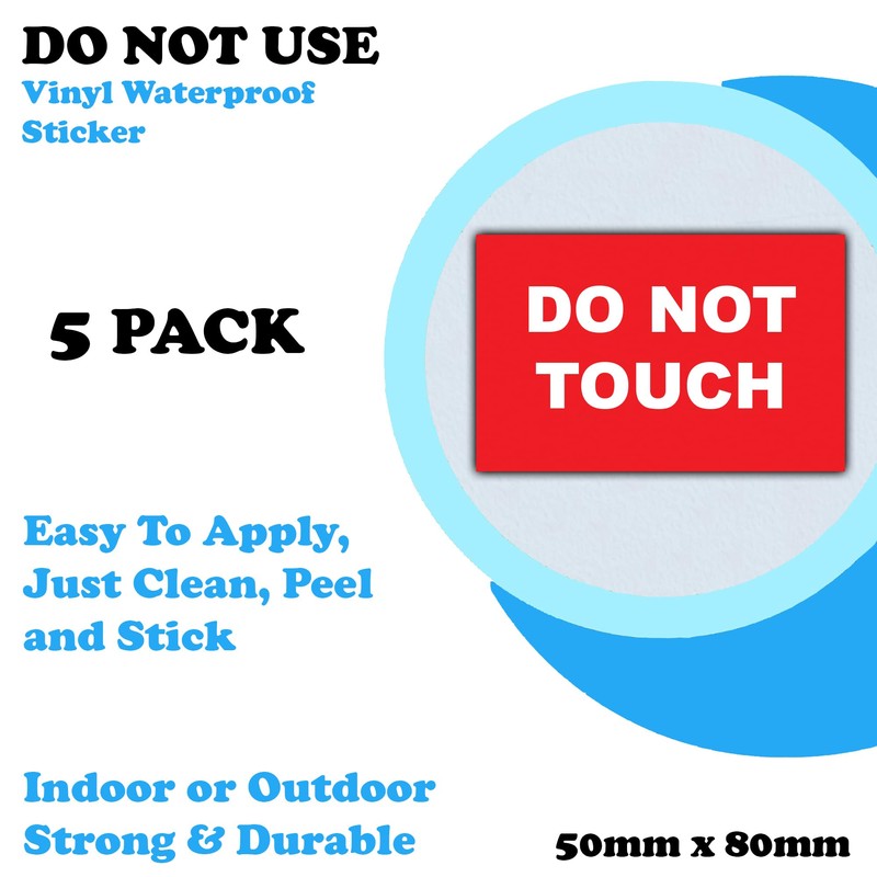5 Pack - Do Not Use Stickers - Electrical Safety