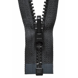 YKK Reversible Zip, No. 580 Black, 76 cm Length