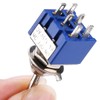 FORIOT 15pcs MTS-203 Mini Toggle Switch 6A-125V / 3A-250V AC