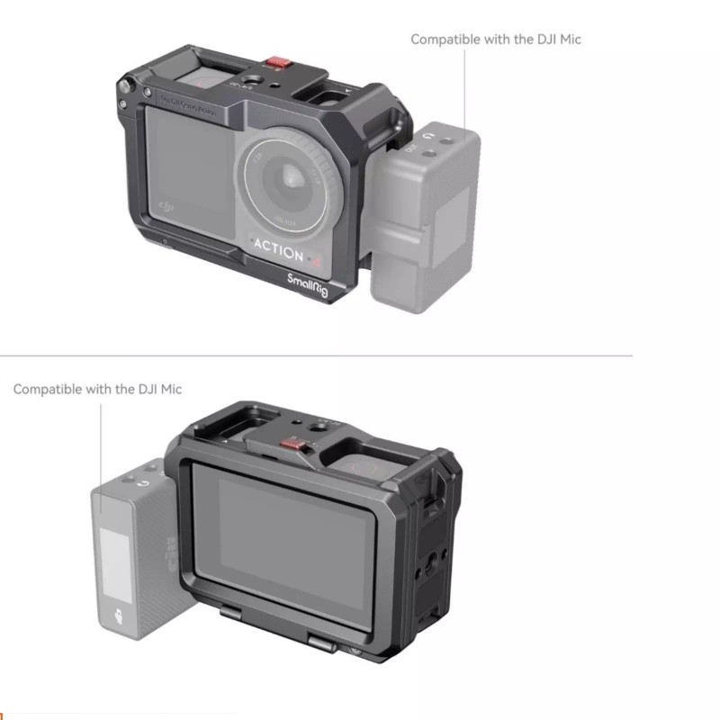 For DJI SmallRig Camera Cage for DJI OSMO Action 3/4/5