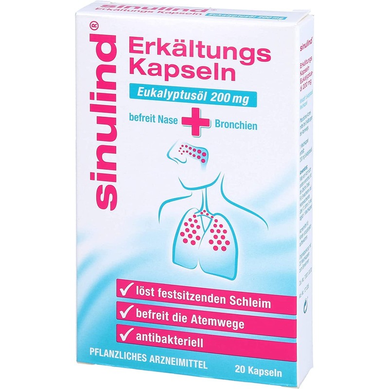 Sinulind Cold Capsules 200 mg 9 x 20 Capsules