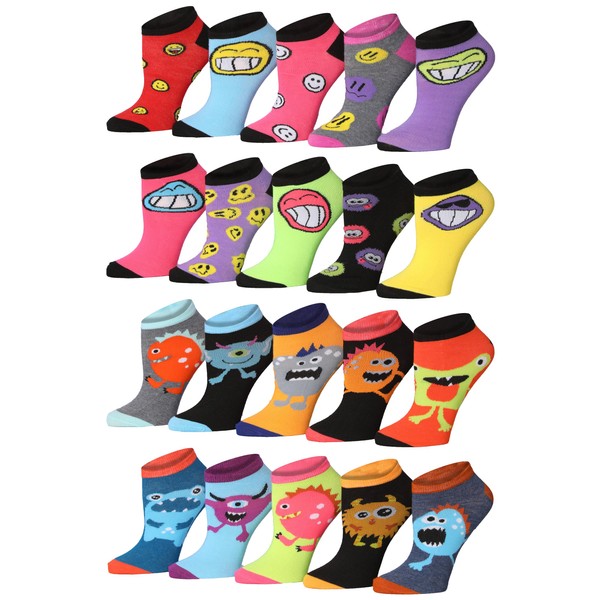 Tipi Toe - 20 pares de calcetines de corte bajo