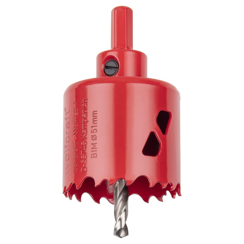 Wolfcraft 5471000 5467000 Hole saw, red