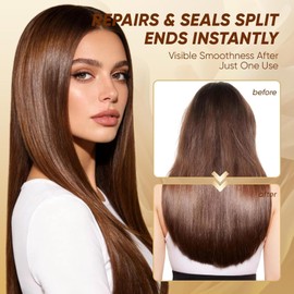 Split End Repair Hair Serum – Repair & Seal Damaged Ends, Anti-Frizz Treatment with Flaxseed Extract & Keratin for Dry, Damaged Hair – Lightweight Leave-In Serum for Women (1, 40, Cubic Centimetres)