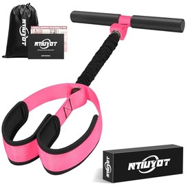 Upgraded Durable Pedal Resistance Band with Handle, Thickened Latex Tubes and Soft Foam Fabric Foot Pedal, Sit Up Exercise Equipment for Abdomen, Waist, Arm, Core/ABS, Leg, Physical Therapy
