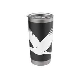 Bird In Flight Minimalist Nature Art Stainless Steel Insulated Tumbler