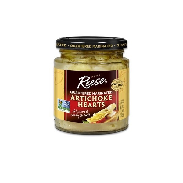 Reese Quartered Marinated Artichoke Hearts 7.5 oz (Pack of 12)