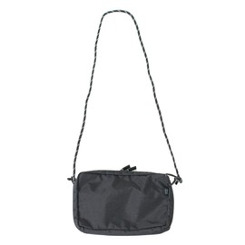 [sarasa design] Smartphone Shoulder Smartphone Pouch Sacoche Men's Women's Shoulder Bag Mini Shoulder Crossbody | b2c Flat Sacoche 2-Way (Black), Black