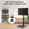 WKWKER Rolling TV Stand Mobile TV Stand for 27-65 inch