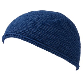 CHARM Casualbox - Gorro de calavera, hecho a mano, 2 tamaños, Marino, Large