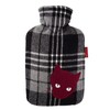 Hugo Frosch Classic Hot Water Bottle 1.8 L with Flannel