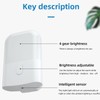 2pcs Intelligent Night Light Dimmable Warm Light 0.5W LED Light