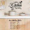 Kitchen Wall Stickers 2Pcs, Inspiring Wall Decals Kitchen Rules Cupboard