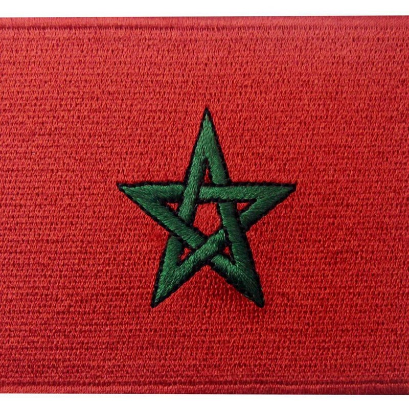 Morocco Flag Embroidered Patch Moroccan Iron On Sew On National