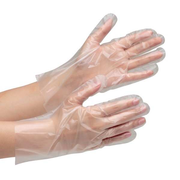 midori安全 Polyethylene Made in this point Gloves berute 510 N Clear