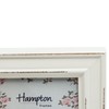 Hampton Frames PALOMA Hinged Double - 4x6 (10x15cm) White Picture