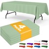 Niuara Sage Green Plastic Table Cloth - 4 Pack 54"