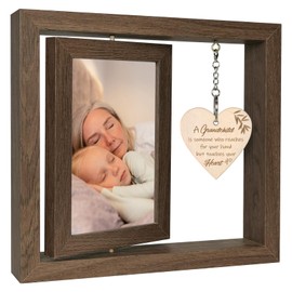 A Grandchild is Someone Who Reaches for Your Hands but Touches Your Heart Photo Frame First Time Grandparents Gifts