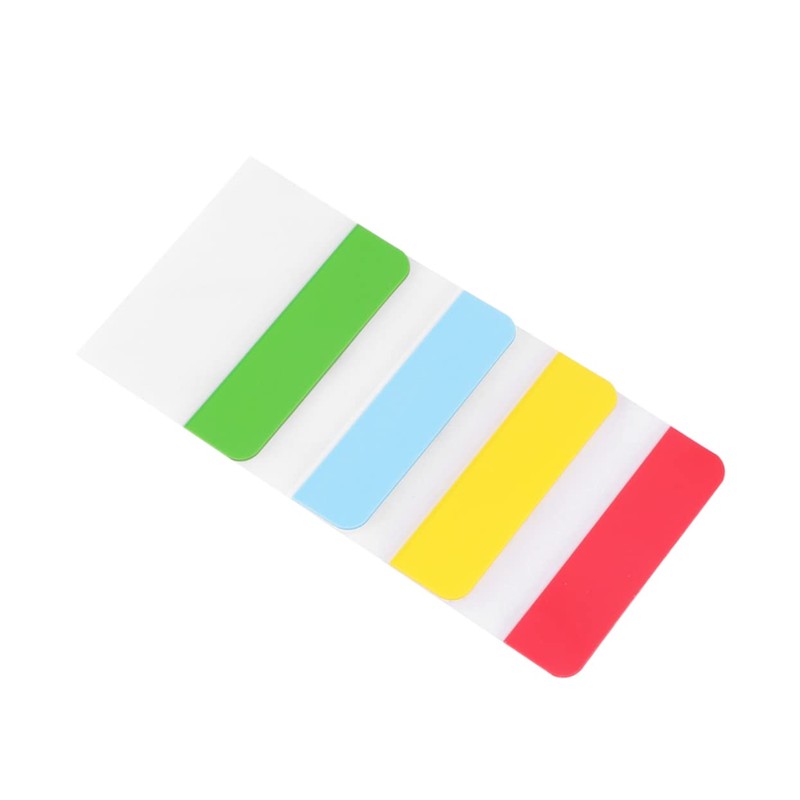 Operitacx 3pcs Bookmarks Stickers Stationery Reading Accessories Writable Tabs Office