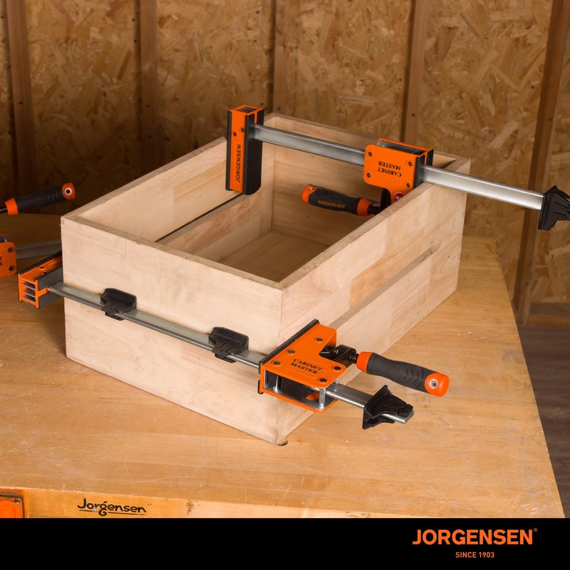 JORGENSEN 24-Inch Parallel Bar Clamp, Heavy-Duty Cabinet Master Clamp for