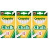 Crayola White Chalk 12 Ea (Pack Of 3)