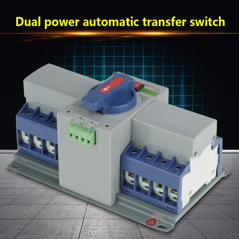 Oumefar Generator Transfer Switch 63A 4 Pole DIN-Rail 220V Automatic