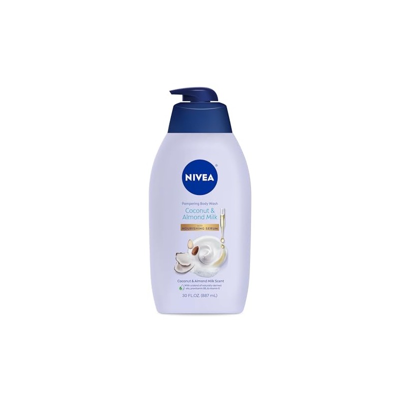 NIVEA Jabón corporal hidratante con leche de coco y almendras
