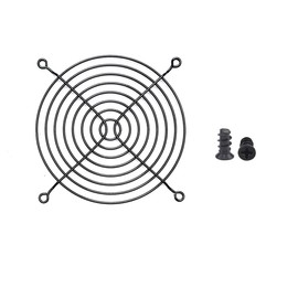 Easycargo 2pcs 120mm Fan Grill Guard Black with Screws