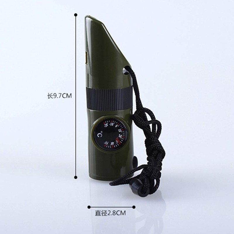 Thermomet 1 Compass Whistle LED Kit Survival Tools Emergency Light