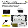 Aftermarket Radio Wiring Adapter Compatible with Chrysler 2015-2018/Dodge 2014-2019/Jeep 2018-2019,