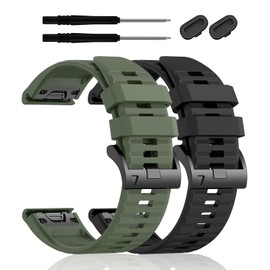 ZPJPPLX 22mm Compatible with Garmin Fenix8 AMOLED 47mm/Fenix E/Fenix 6 Pro/6/7/7 Pro/5/5 Plus Watch Band,Soft Silicone Straps for Forerunner 965/955/945/Approach S70 47mm/S62/S60/quatix 7 Smartwatch