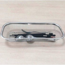TONSNY Stainless Steel Dishwasher Silverware Basket Utensil Drying Rack Drawer Organizer, Silverware Organizer for Holding Silverware Kitchen Utensil