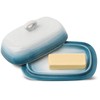 Hasense Butter Dish with Lid for Countertop, Ceramic Butter Holder