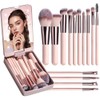 Set de viaje de brochas de maquillaje: 14 brochas de