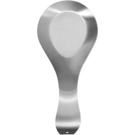 Oggi Descanso de acero para cuchara, Stainless, 8.25 inch by 4.5 inch, 1